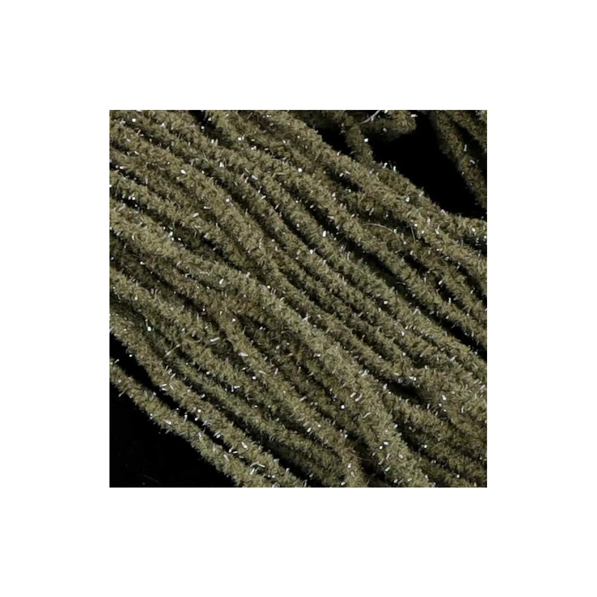 Mop Chenille olive green mottled