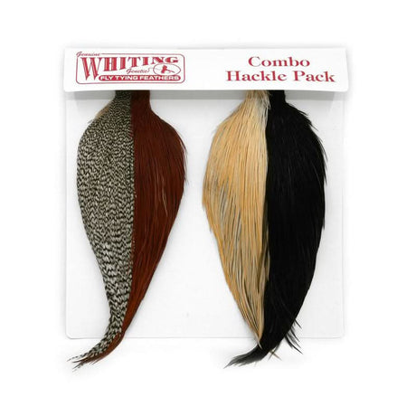 4 mezzi colli di gallo Whiting Introducing Hackle Pack - Go - Fish