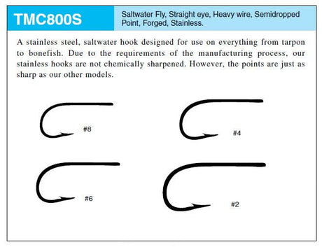 Ami Tiemco TMC 800S Saltwater 10 pezzi - Go - Fish