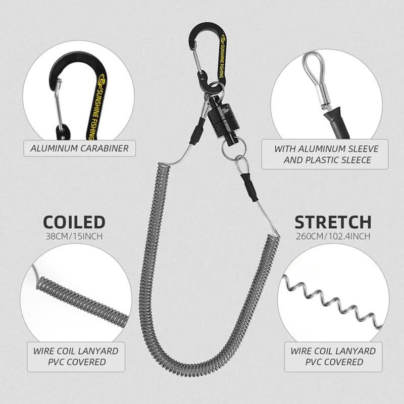 Calamite clip magnetico per guadino & retrattore - Go - Fish