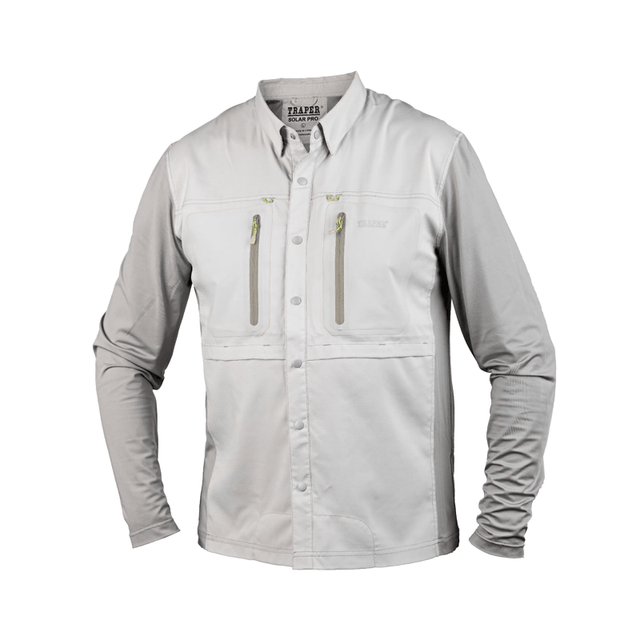 Camicia Traper Solar Pro UPF 50+ light grey - Go - Fish