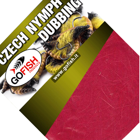 Czech Nymph Dubbing Go-Fish Red orange