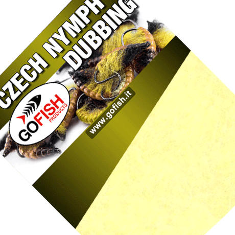 Czech Nymph Dubbing Go-Fish Yellow light