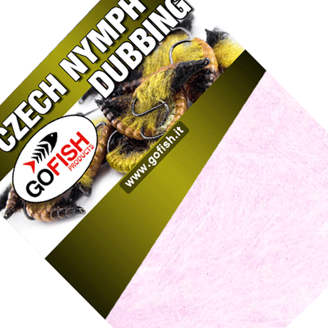 Czech Nymph Dubbing Go-Fish Pink light