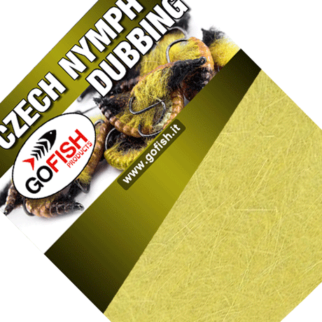 Czech Nymph Dubbing Go-Fish Yellow olive