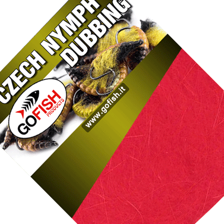 Czech Nymph Dubbing Go-Fish Hot fluo orange