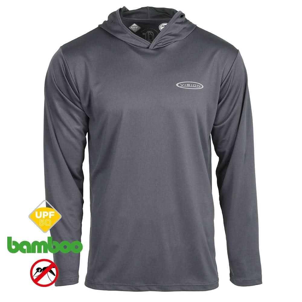 Felpa Vision Bamboo Bug & UV Hoodie Ash - Go - Fish