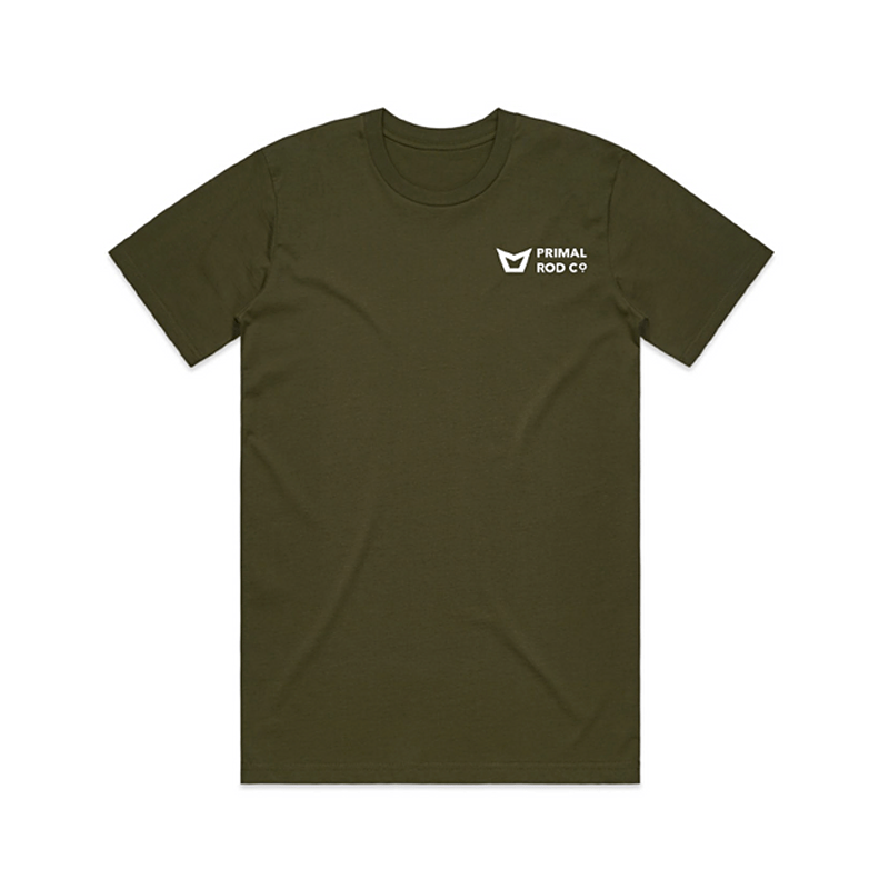Maglia Primal Artist Tee Brown Trout Olive - Go - Fish