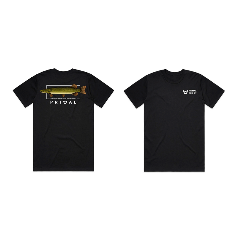Maglia Primal Artist Tee Pike Black - Go - Fish