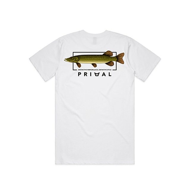 Maglia Primal Artist Tee Pike White - Go - Fish