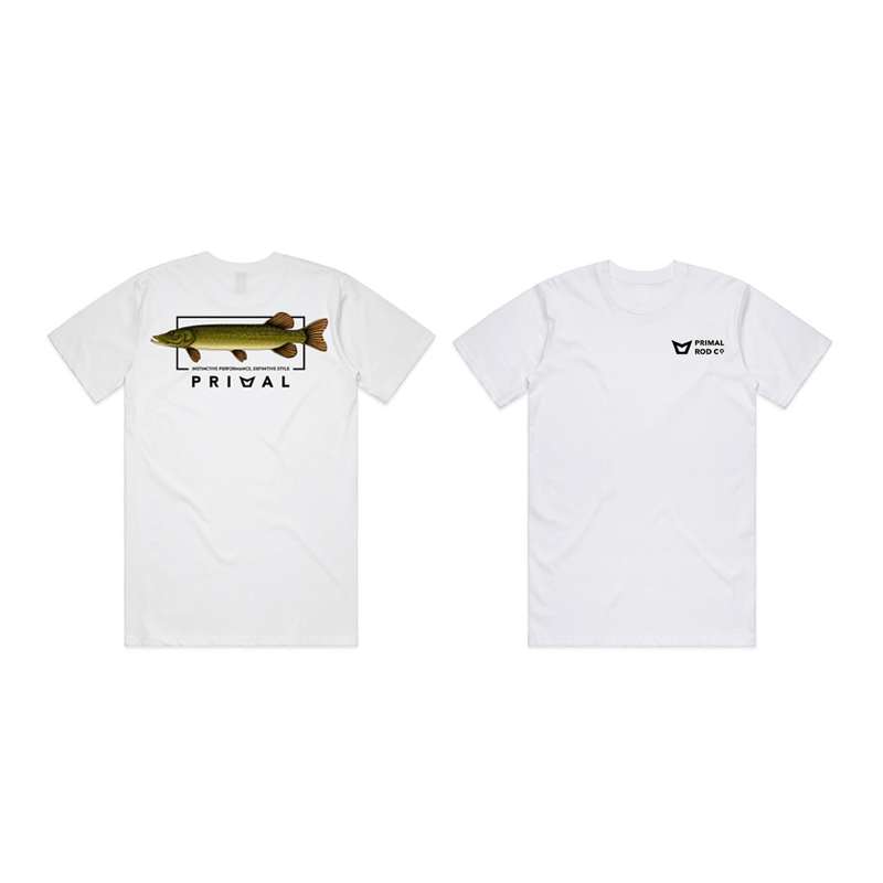 Maglia Primal Artist Tee Pike White - Go - Fish