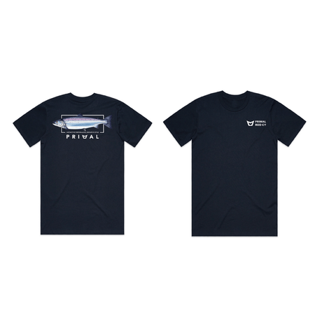 Maglia Primal Artist Tee Salmon Navy - Go - Fish