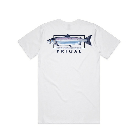 Maglia Primal Artist Tee Salmon White - Go - Fish