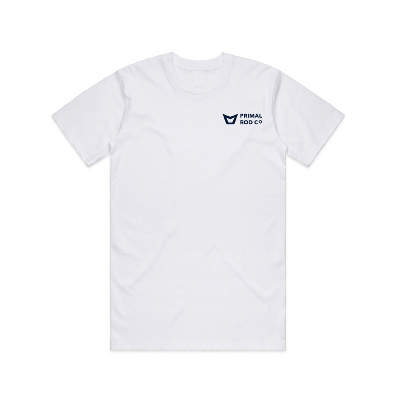 Maglia Primal Artist Tee Salmon White - Go - Fish