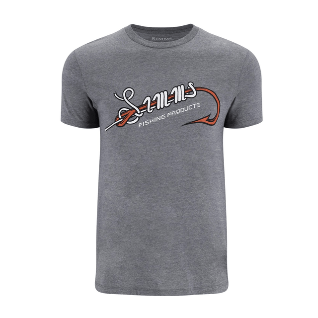 Maglia Simms Hook & Loop T-Shirt Athletic Heather - Go - Fish