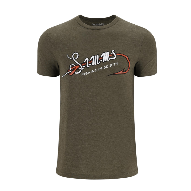 Maglia Simms Hook & Loop T-Shirt Military Heather - Go - Fish