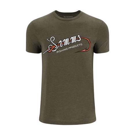 Maglia Simms Hook & Loop T-Shirt Military Heather - Go - Fish