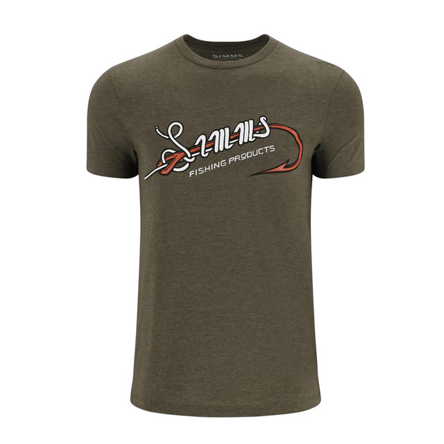 Maglia Simms Hook & Loop T-Shirt Military Heather - Go - Fish