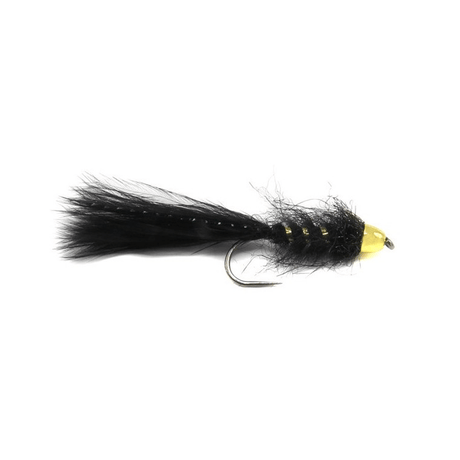 Marabou Leech Tungsten - Black 8 - Go - Fish