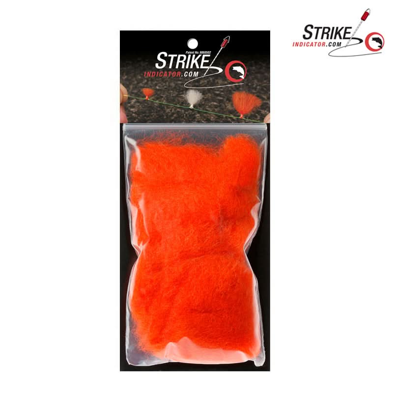 New Zealand Strike Indicator Wool hi - vis orange - Go - Fish