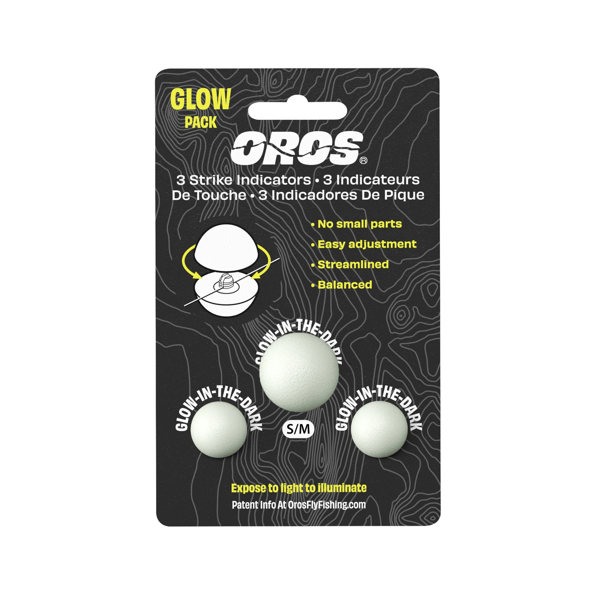 OROS Strike Indicator Glow in the Dark - Go - Fish