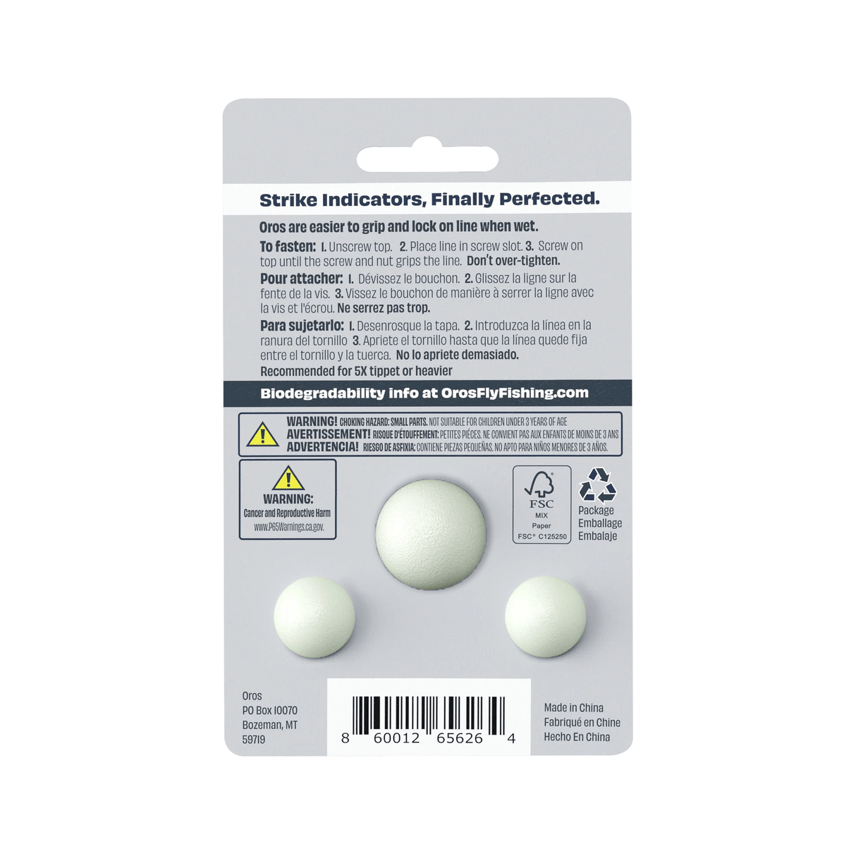 OROS Strike Indicator Glow in the Dark - Go - Fish