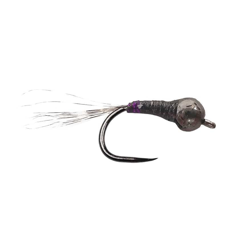 Perdigones Tungsten Nymph Black Purple BL - Go - Fish