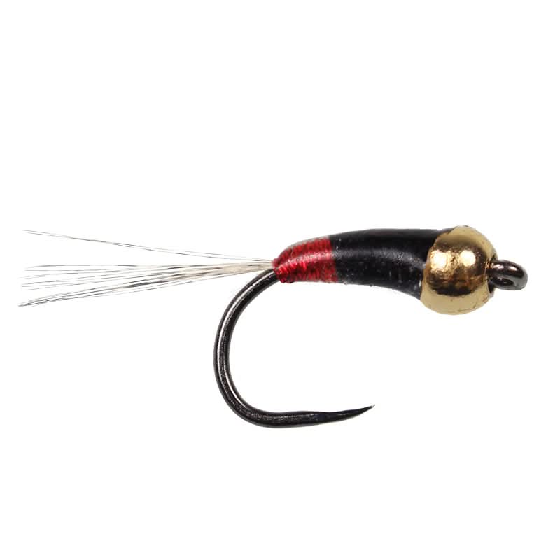 Perdigones Tungsten Nymph Black Red BL - Go - Fish
