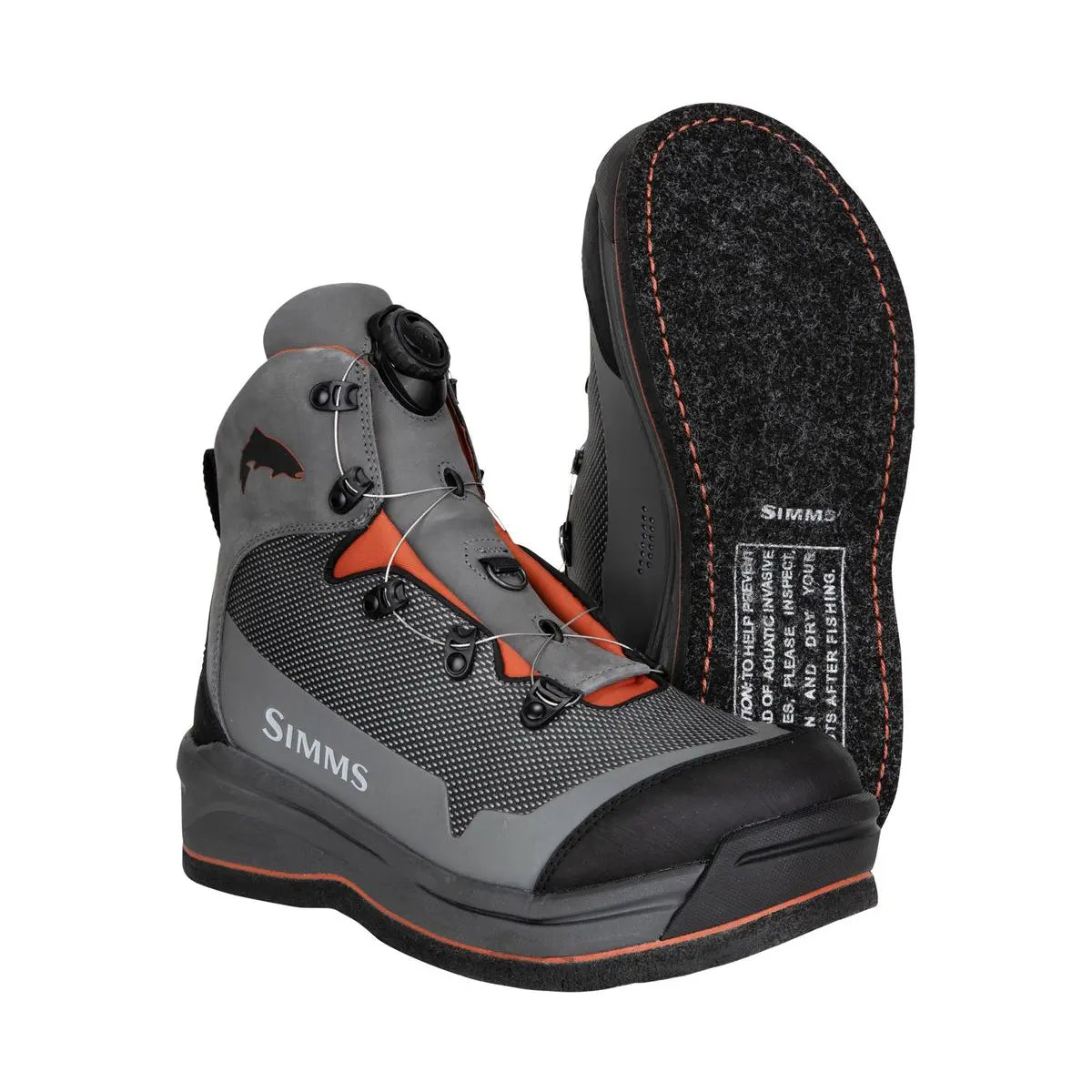 Scarpe da wading Simms G3 Guide BOA suola feltro