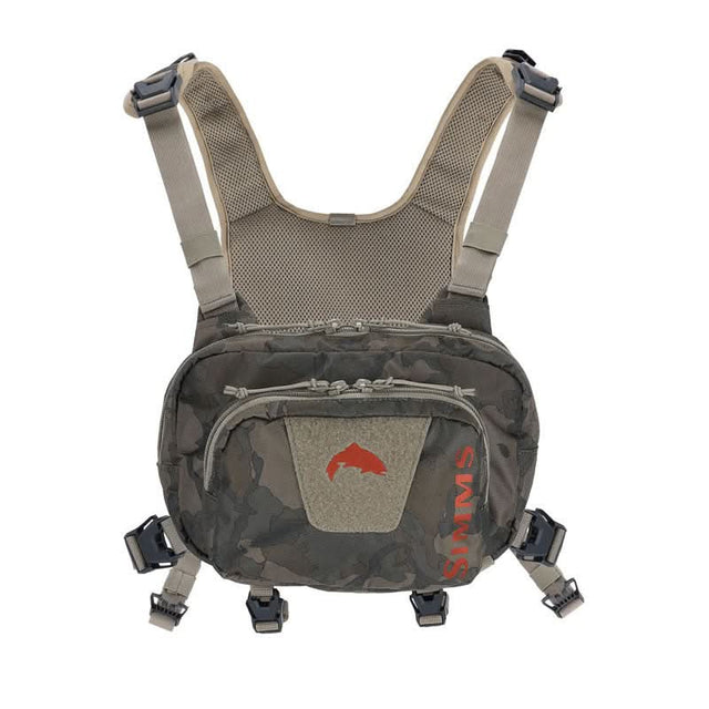 Simms Tributary Hybrid Chest Pack Camo Olive Drab - Go - Fish