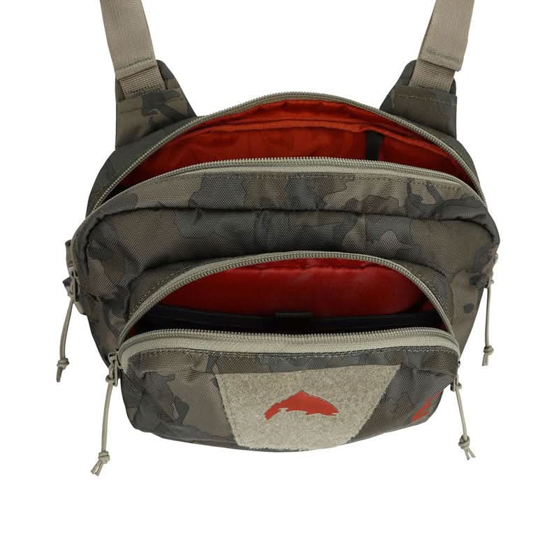 Simms Tributary Hybrid Chest Pack Camo Olive Drab - Go - Fish
