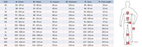 Size Chart Guideline Waders