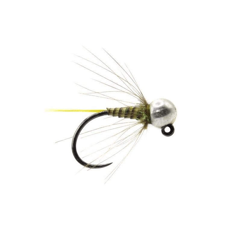 Tungsten Quill Jig BL Golden Olive - Go - Fish