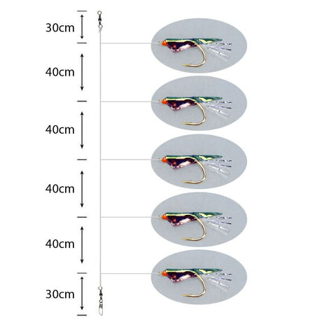 Amettiere sabiki per persico - Go - Fish