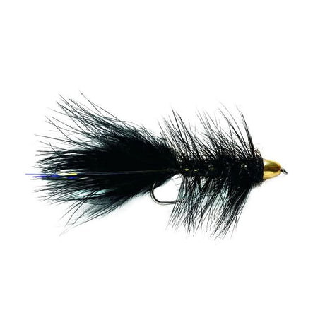 Black Woolly Bugger Barbless 8  - Go - Fish