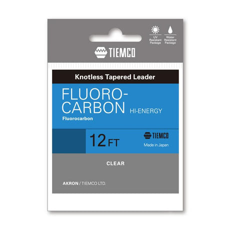 Finale conico Fluorocarbon Tiemco 12 piedi - Go - Fish