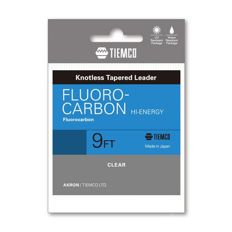 Finale conico Fluorocarbon Tiemco 9 piedi - Go - Fish