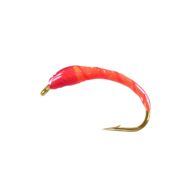 Neon red ribbed ninfa - Go - Fish