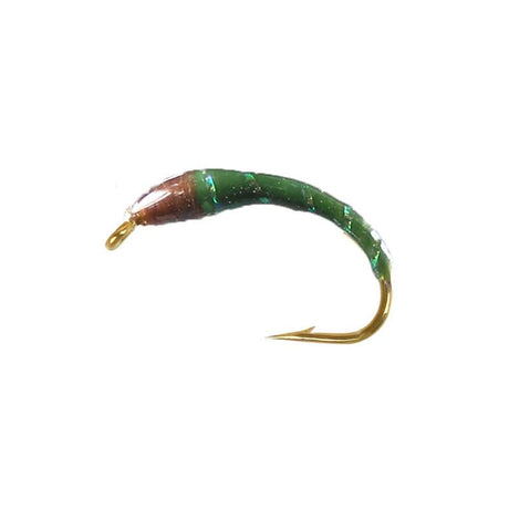 Olive tinsel rib ninfa - Go - Fish