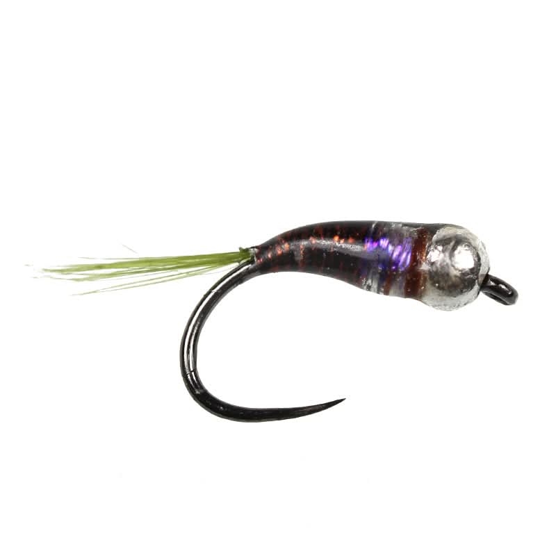 Perdigones Tungsten Nymph Brown Olive UV BL - Go - Fish