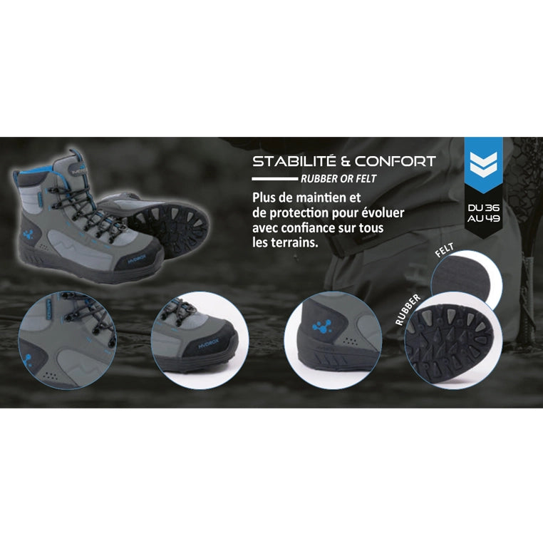 Scarponi da wading JMC Hydrox Imersion suola feltro