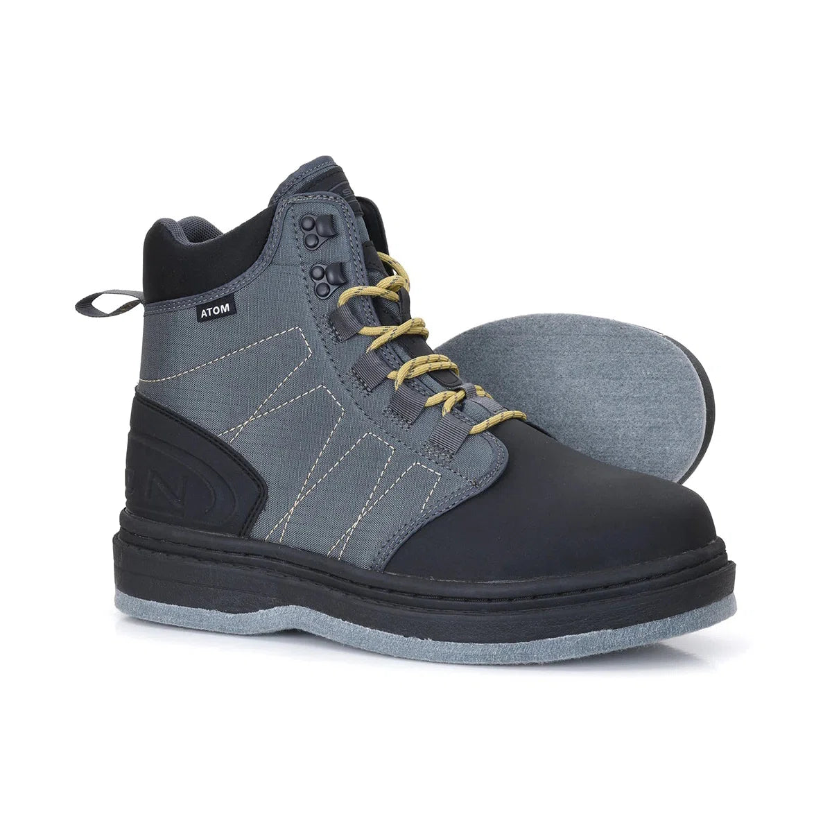 Caddis Scarpe Da Guado Uomo Ultralite EcoSmart - Suola Antiscivolo, Grigio/Nero, Taglia 7 (Adattate Per Calzari In Neoprene)