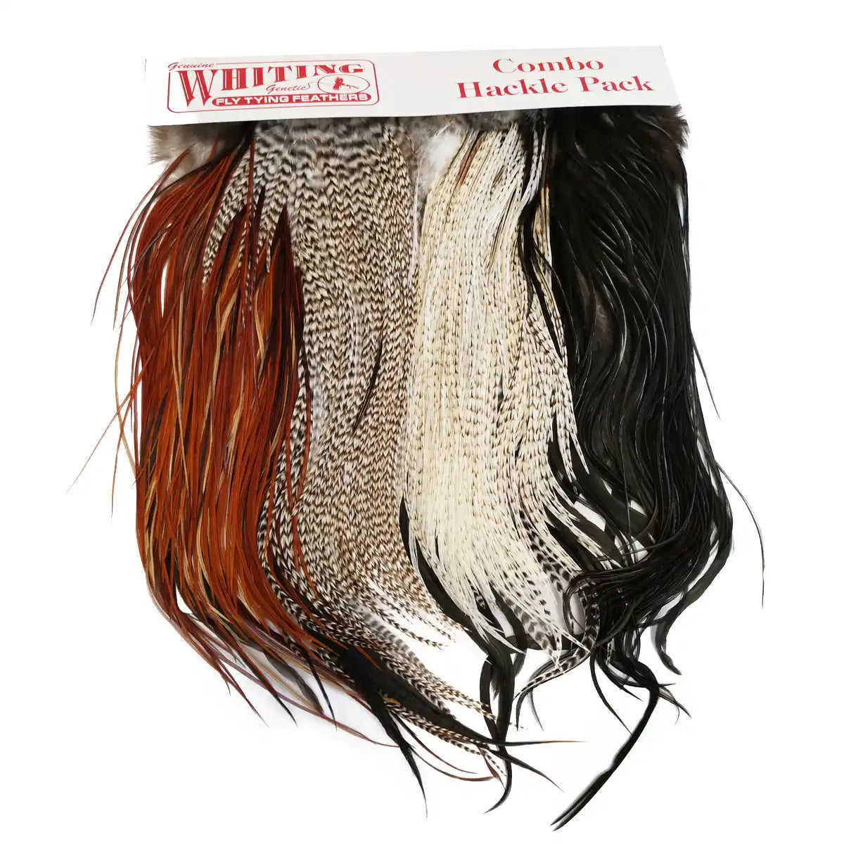 4 mezze selle di gallo Whiting Introducing Hackle Pack