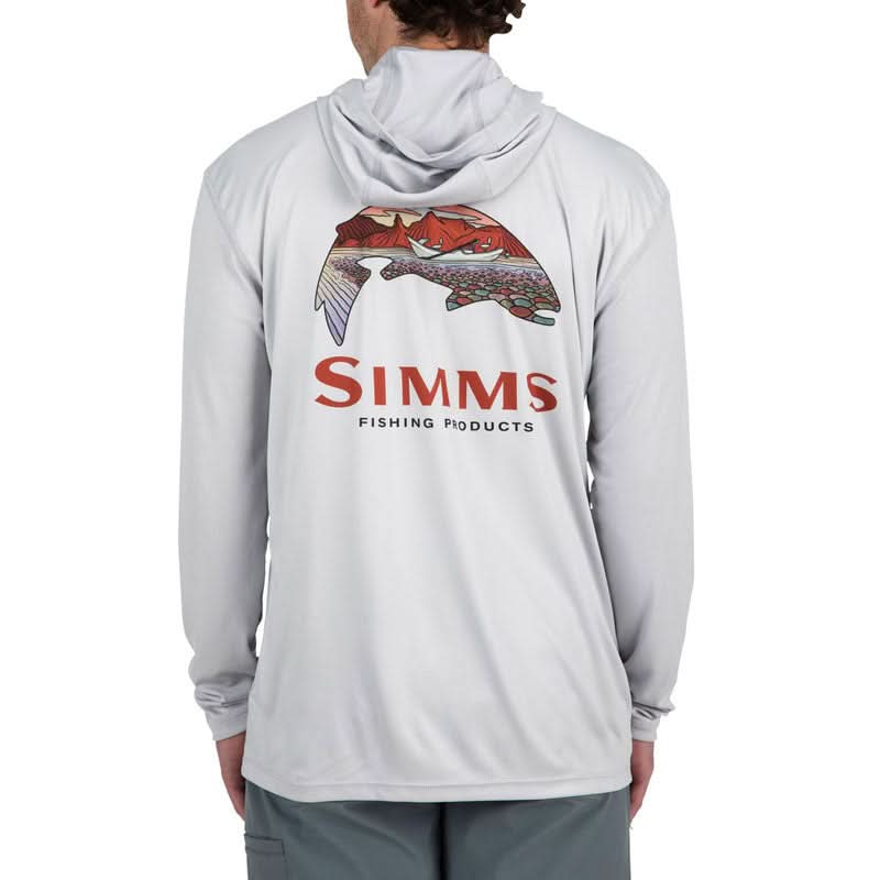 Simms Tech Hoody Artist Series Trout Logo - Go - Fish
