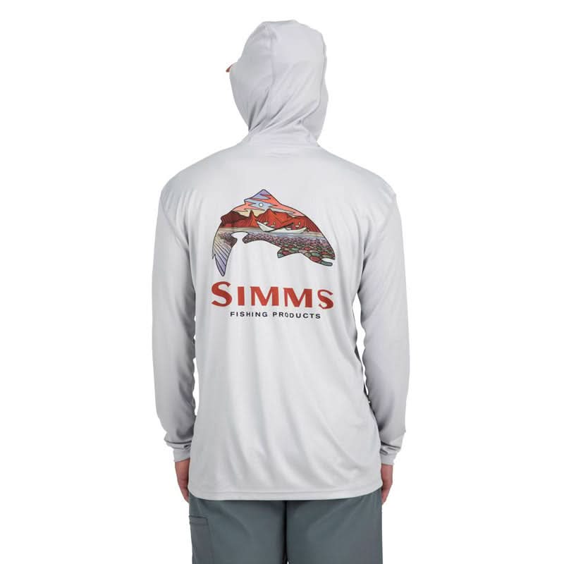 Simms Tech Hoody Artist Series Trout Logo - Go - Fish