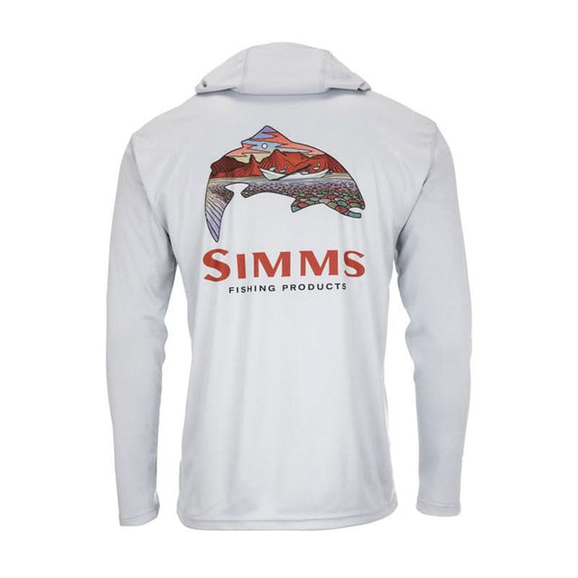 Simms Tech Hoody Artist Series Trout Logo - Go - Fish