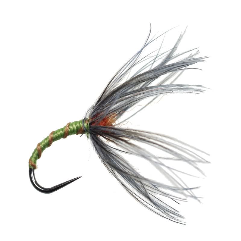 Tenkara Olive Ribbed Orange - Go - Fish
