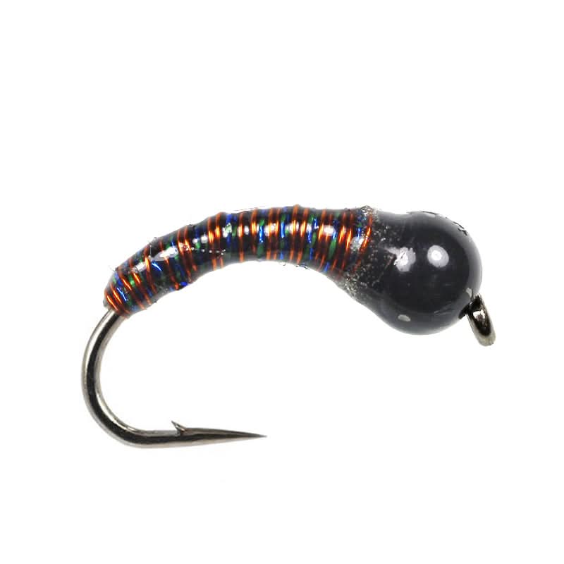 Tungsten Epoxy Copper Blue Wire Caddis - Go - Fish