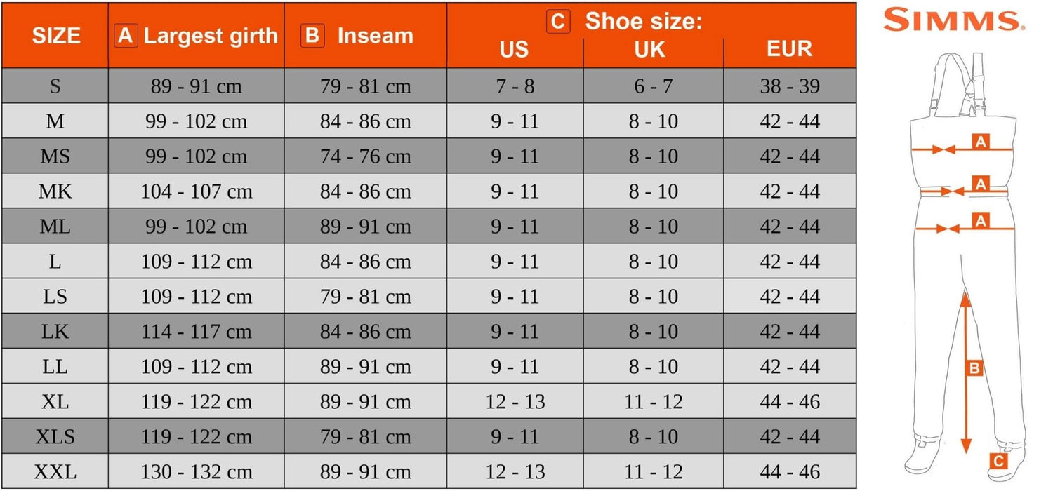 Waders Simms Tributary Stockingfoot - Go - Fish