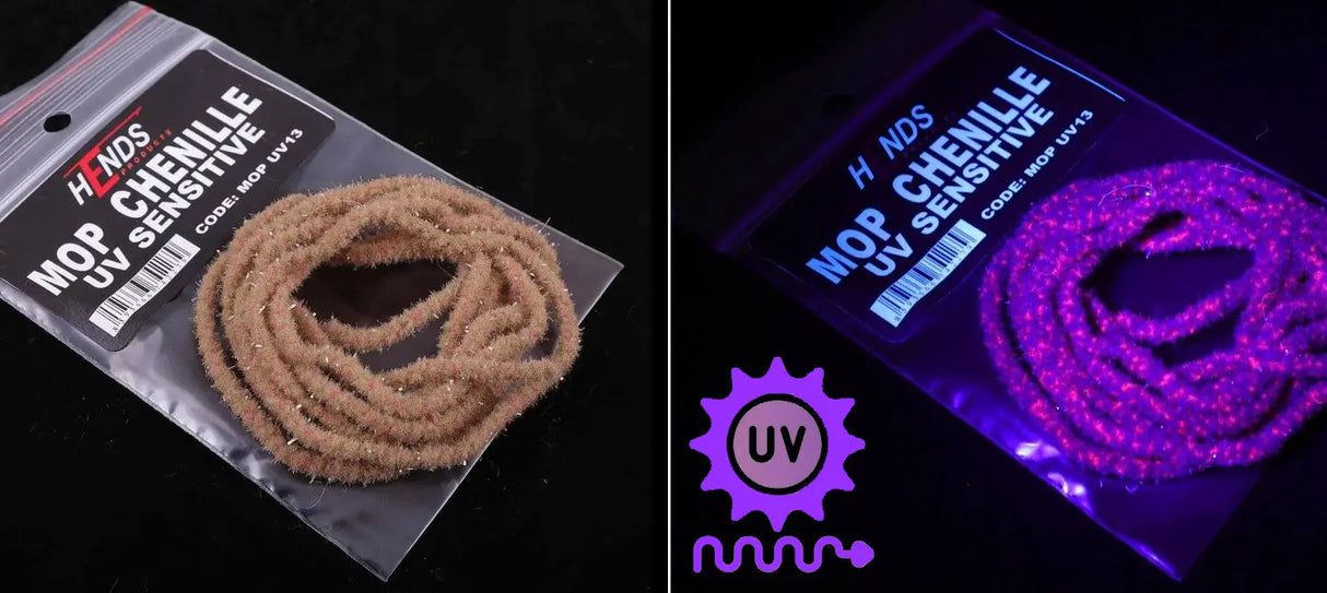 Mop Chenille UV Sensitive 3 mm UV Beige